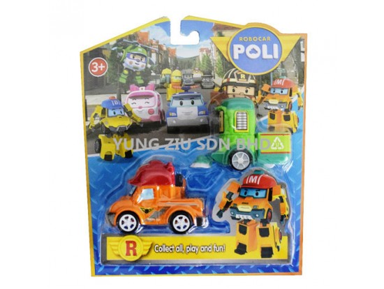 H3779038#P1-4#2PCS CAR TOY(POLI)(CLEANY+MARK))